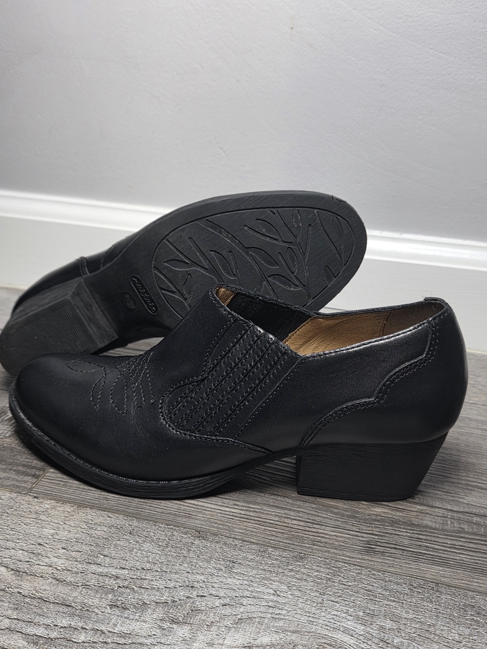 Nurture by Lamaze Womens Western Pointed Toe Leather Cowboy Ankle Booties Sz 8.5